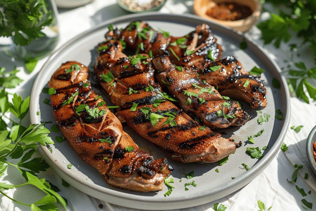 Marinade pour aiguillettes de canard à la plancha : recette rapide