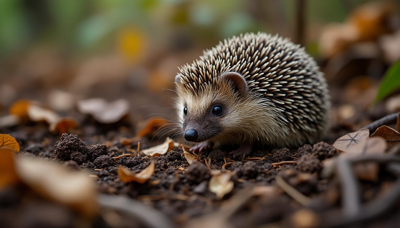 Crotte de hérisson : signe naturel de santé au jardin