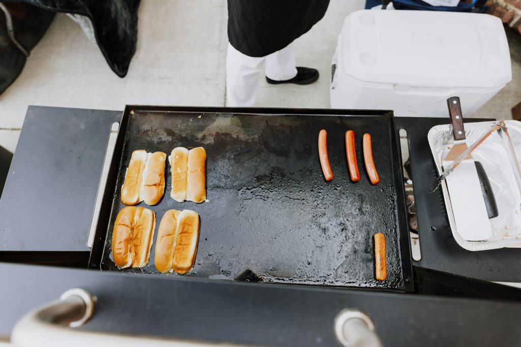 Plancha à gaz ou électrique — plancha à gaz et électrique en extérieur