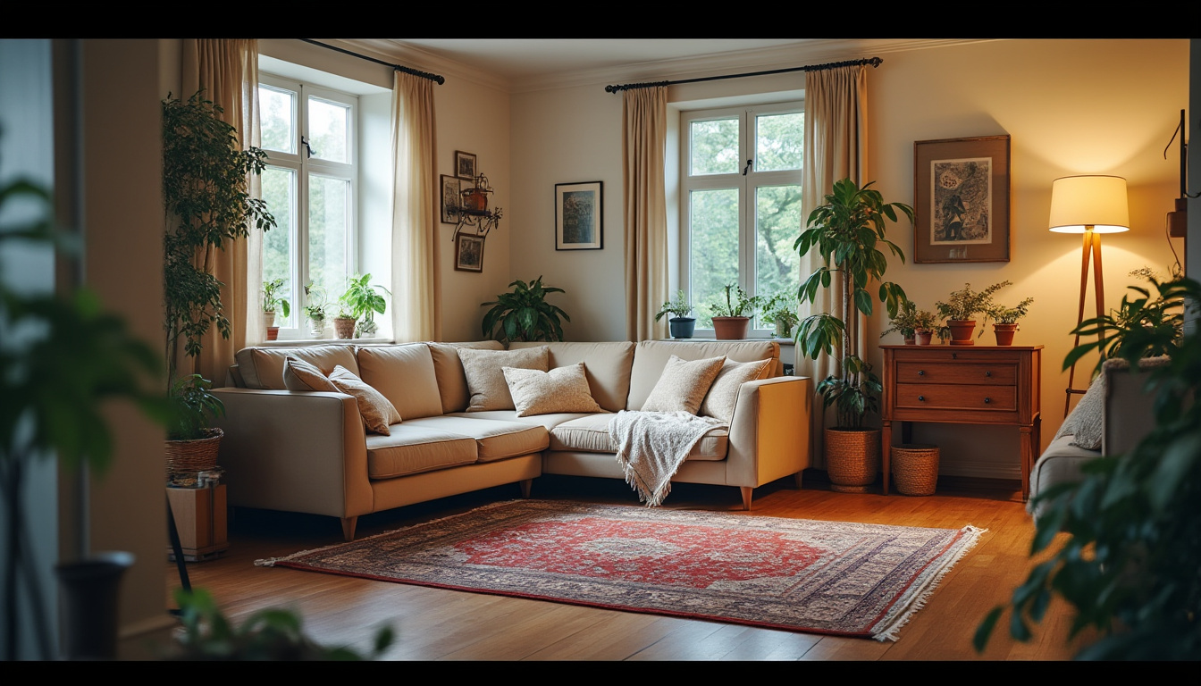 découvrez comment choisir les bonnes dimensions et le positionnement idéal pour placer un tapis sous un canapé d'angle, afin d'harmoniser votre intérieur avec style et confort.