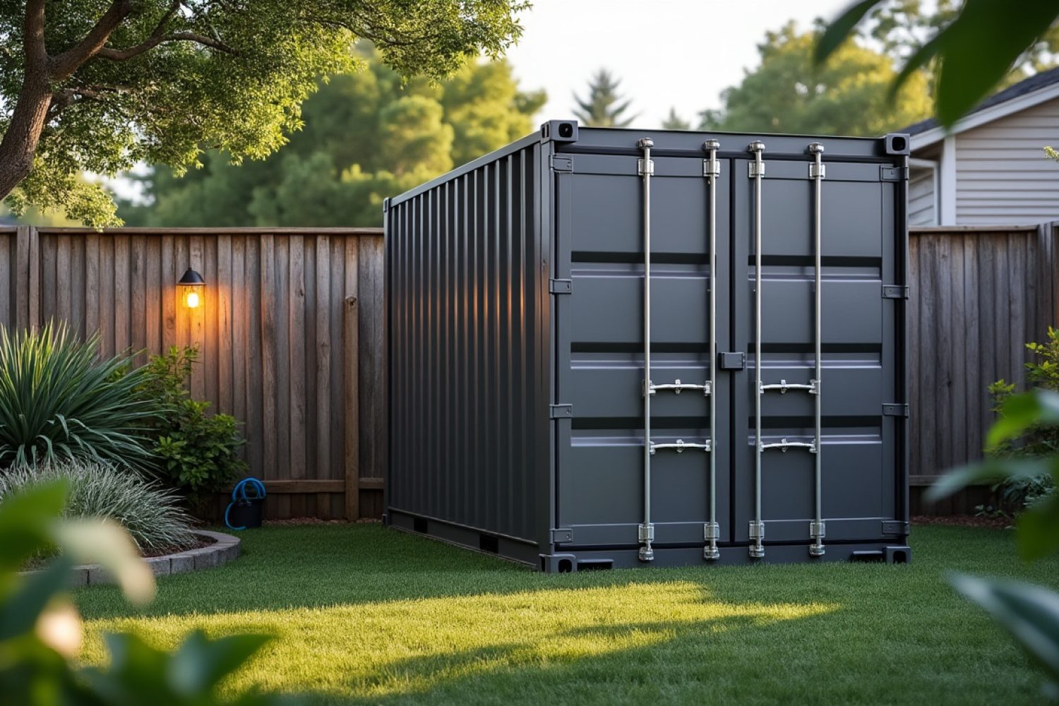 Peut-on mettre un container dans son jardin ? Règles d’urbanisme à respecter