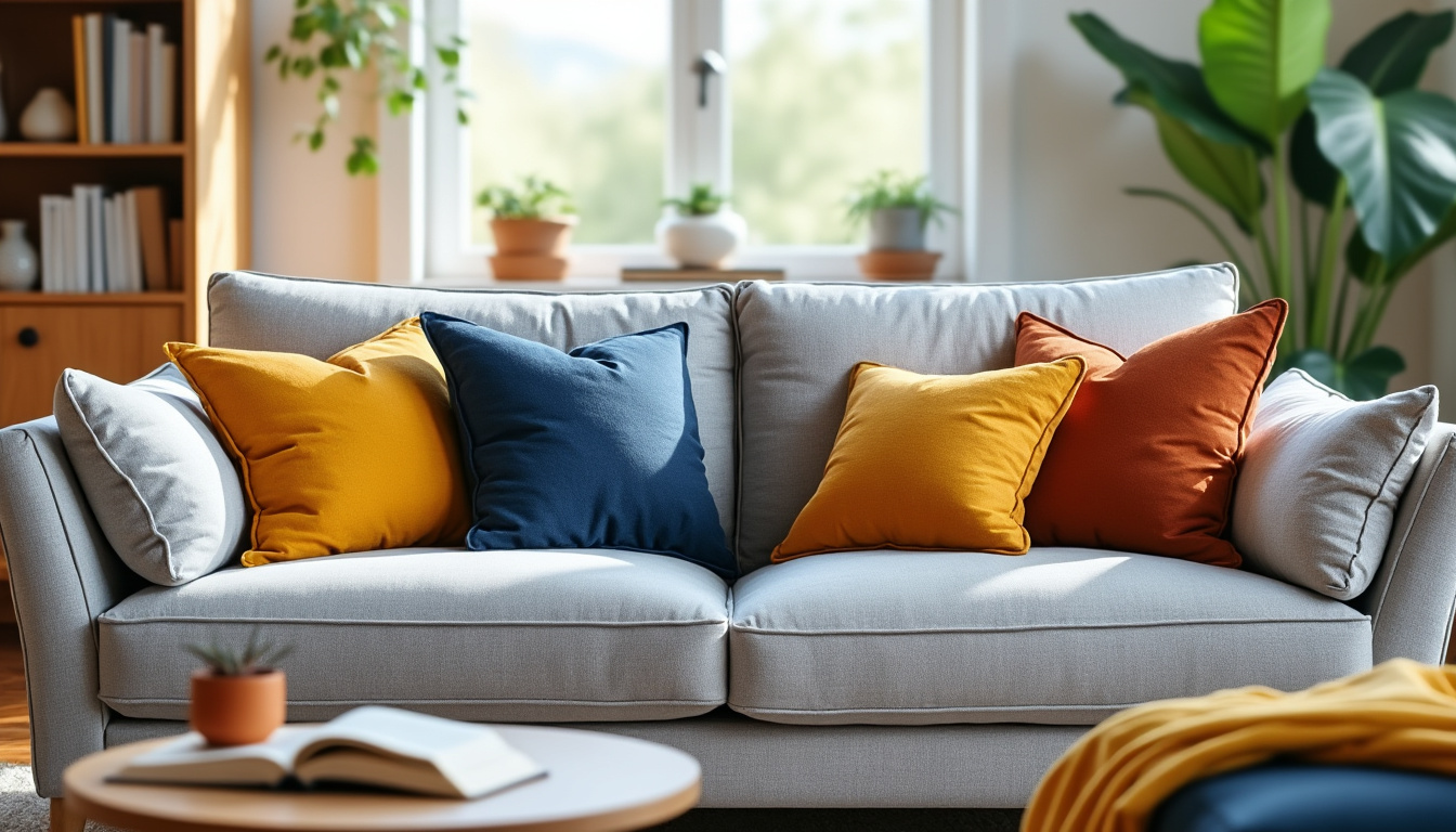 découvrez comment choisir le coussin idéal pour un canapé gris clair en explorant les meilleures couleurs, matières et styles qui sublimeront votre intérieur avec élégance.