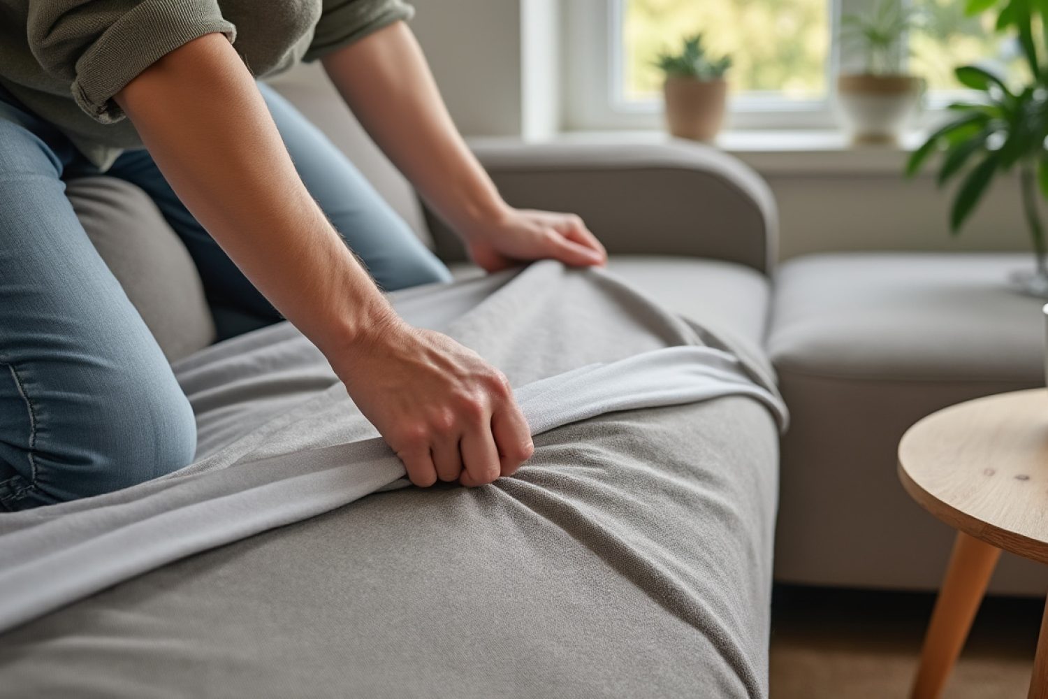 Comment installer une housse de canapé d’angle facilement