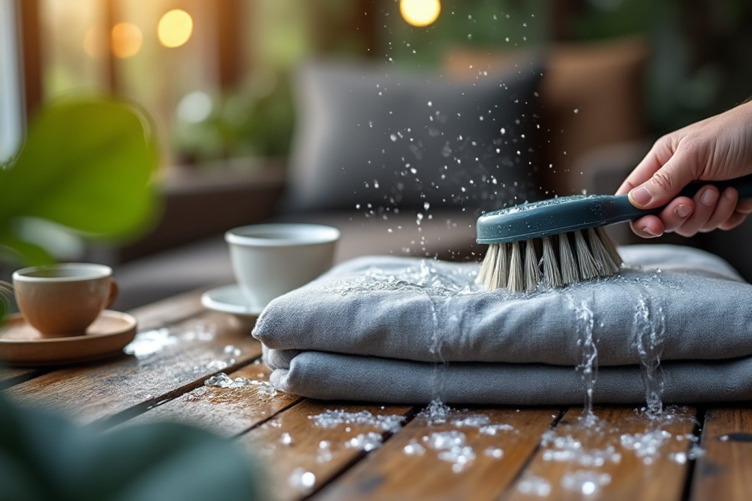 Comment laver les housses de salon de jardin sans les abîmer