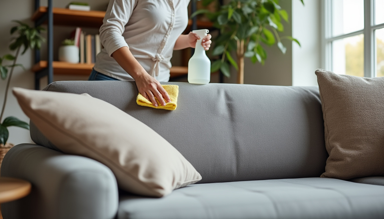 découvrez nos astuces efficaces pour nettoyer un canapé en microfibre avec les produits et techniques adaptés, afin de préserver son éclat et sa douceur.