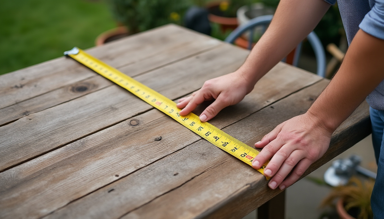découvrez comment choisir la bonne taille de housse pour votre table de jardin en mesurant avec précision pour assurer une protection optimale contre les intempéries.
