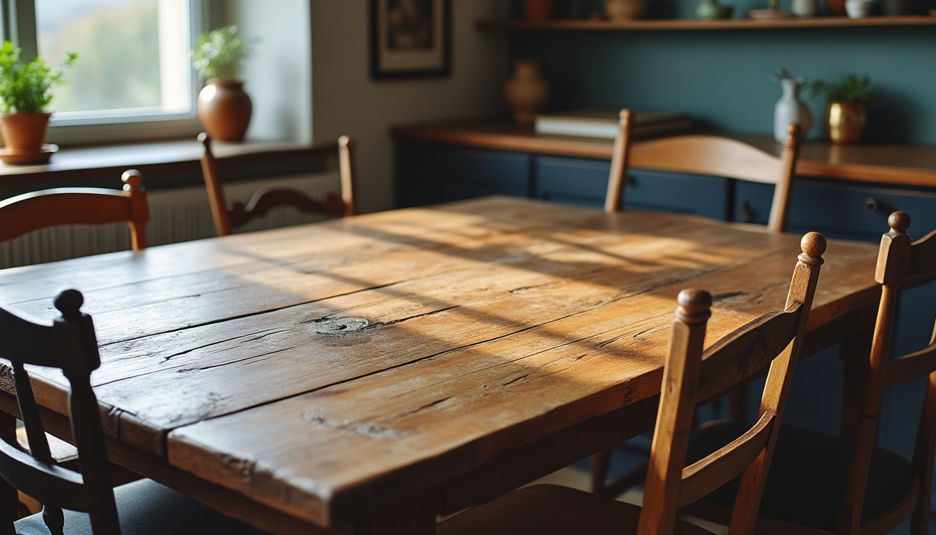 découvrez quels styles de chaises s'harmonisent parfaitement avec une table en bois ancienne pour un intérieur élégant et authentique.