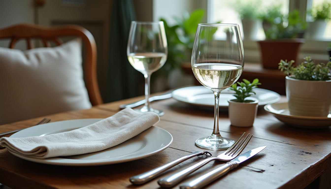 découvrez comment disposer les verres à table selon les règles de l’art de la table et créer une présentation élégante pour vos repas.