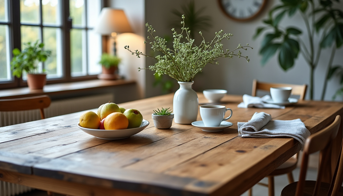 découvrez quoi poser sur votre table de salle à manger pour la décorer au quotidien et créer une belle ambiance lors des grandes occasions.