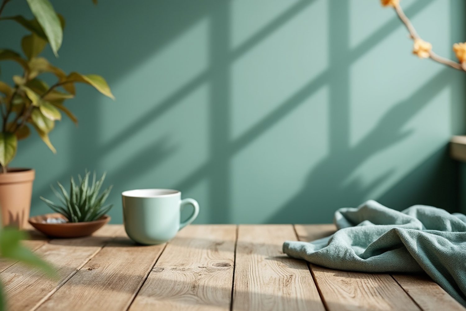 Quelle couleur associer au vert d’eau en déco ?