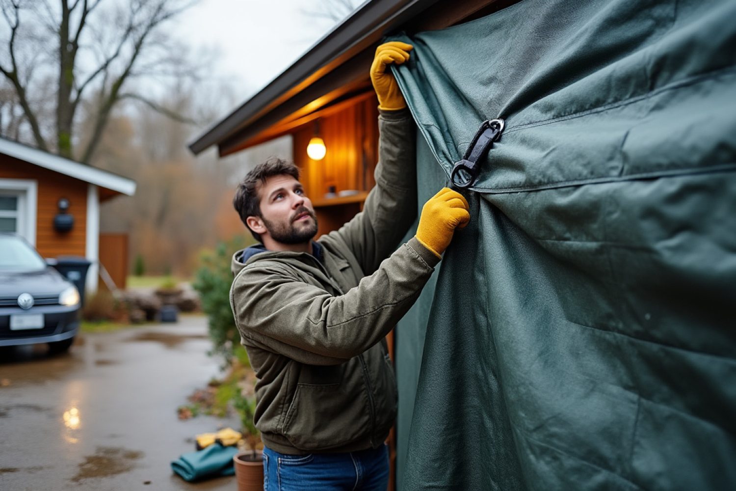 Comment fermer un carport pour l’hiver : bâches, parois et astuces