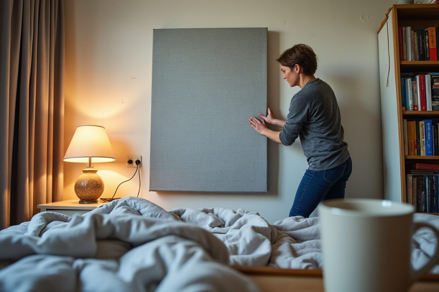 Isolation phonique d’un mur de chambre sans gros travaux : solutions simples