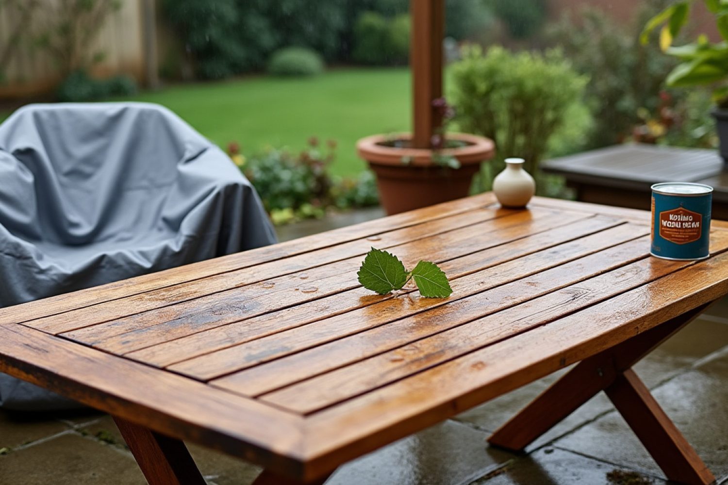 Peut-on mettre une table en bois dehors toute l’année ?