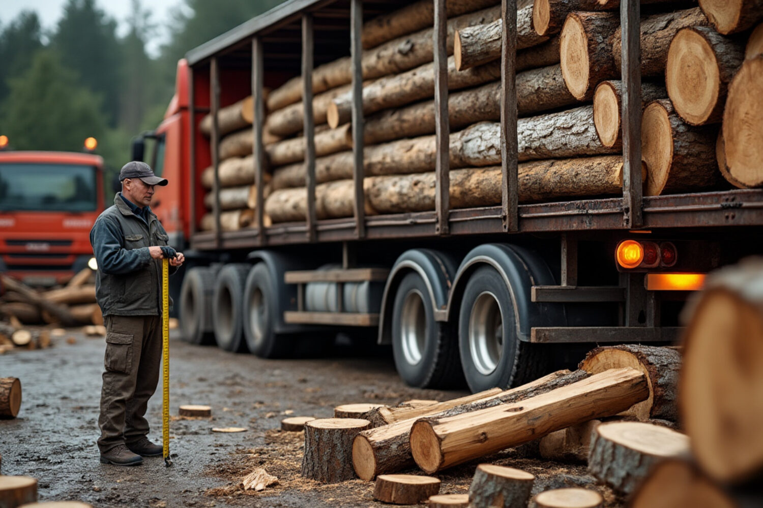 Prix d’un semi-remorque de bois de chauffage en 2 m : budgets et volumes