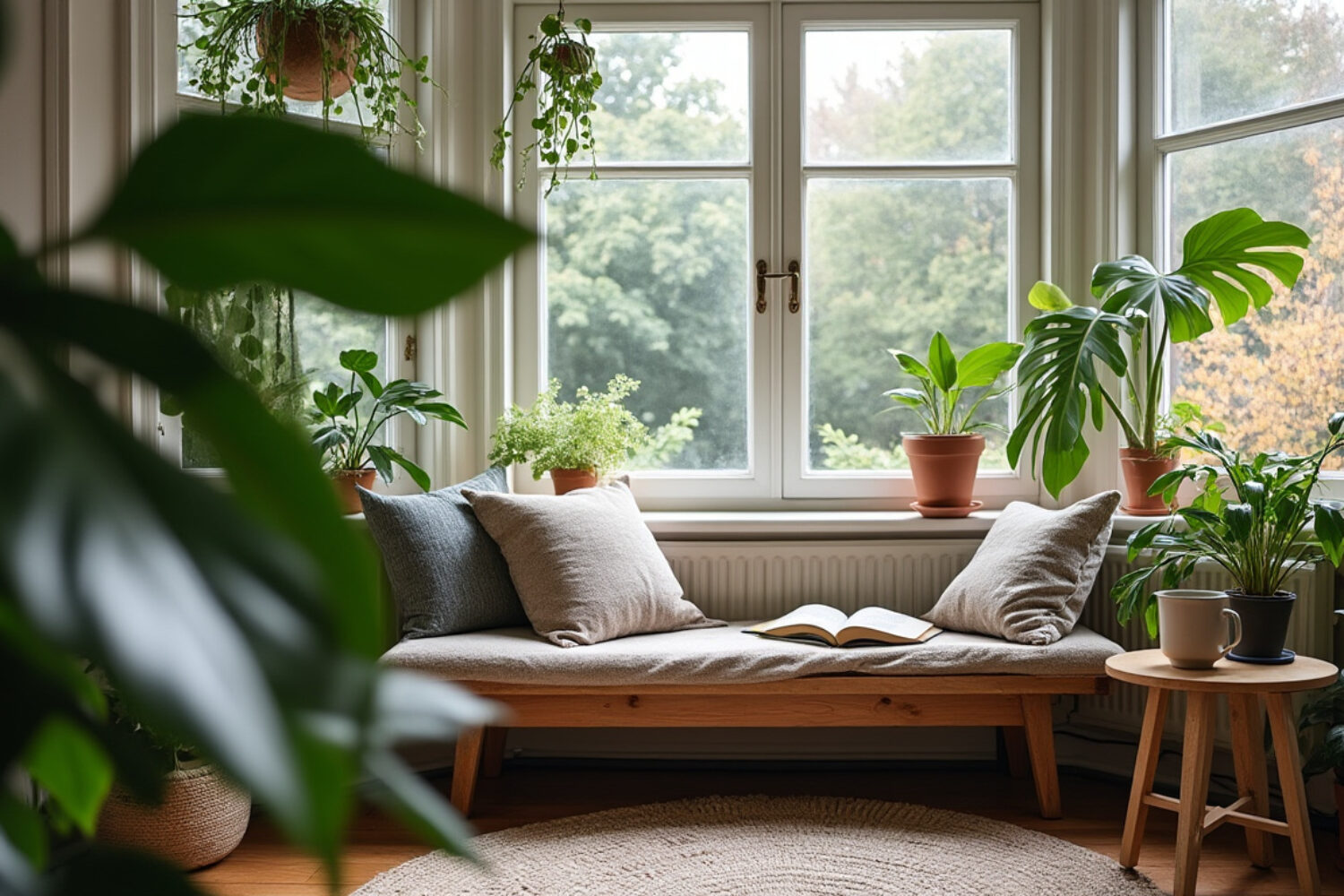 Que mettre devant une baie vitrée : meubles, plantes et idées déco