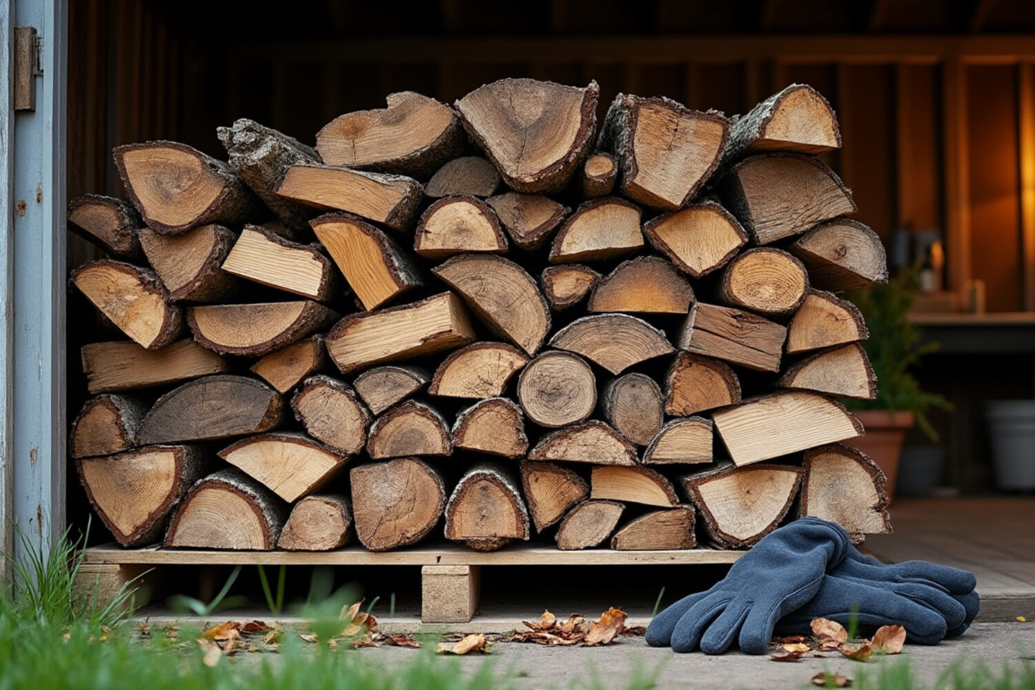 Stockage du bois de chauffage : où, comment et combien de temps